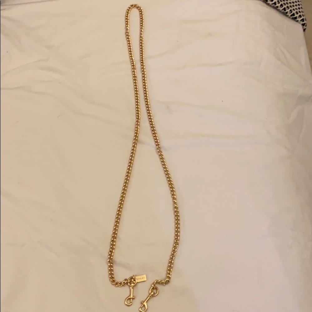 Coach gold chain strap